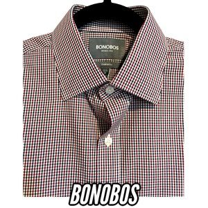 BONOBOS Red, white & blue Wrinkle-Free Shirt